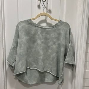 Green Aerie Cropped Tee Shirt
